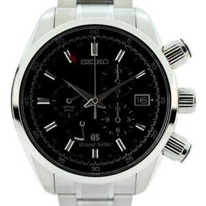 Seiko 43mm Men's Spring Drive Chronograph Black Watch SBGC003 (9R86-0AA0)